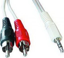 Кабель мультимедійний Jack 3.5mm папа/2RCA папа Cablexpert (CCA-458-10M) Diawest