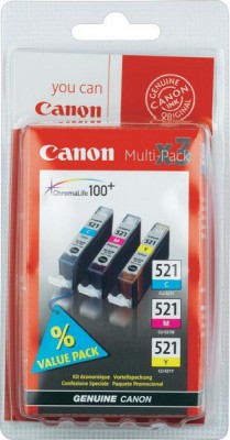 Картридж Canon CLI-521 C/M/Y-Pack (2934B010/2934B007) Diawest