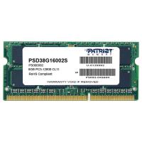 Модуль памяти PATRIOT SoDIMM 8GB 1600 MHz (PSD38G16002S) Diawest