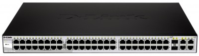 Коммутатор управляемый 2 уровня;   портов Fast Ethernet: 48;   портов Gigabit Ethernet: 2x 100BaseT + 2x комбо 1000Base-T/SFP;  возможность монтажа в стойку: да (1U) Diawest