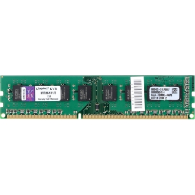 Модуль пам'яті для комп'ютера DDR3 8GB 1600 MHz Kingston (KVR16N11/8 / -SPBK / KVR16N11S8/8) Diawest