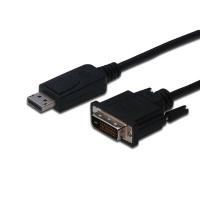 Кабель мультимедийный Display Port to DVI 24+1pin, 2.0m Digitus (AK-340301-020-S) Diawest