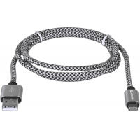 Дата кабель USB 2.0 AM to Lightning 1.0m ACH01-03T PRO White Defender (87809) Diawest