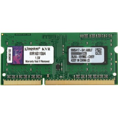 Модуль пам'яті Kingston SoDIMM DDR3 4GB 1600 MHz (KVR16S11S8/4G) Diawest