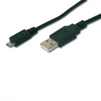 Кабель/перехідник Digitus USB 2.0 AM to Micro 5P 1.8m (AK-300127-018-S) Diawest