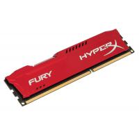 Модуль пам'яті для комп'ютера DDR3 8Gb 1600 MHz HyperX Fury Red Kingston (HX316C10FR/8) Diawest