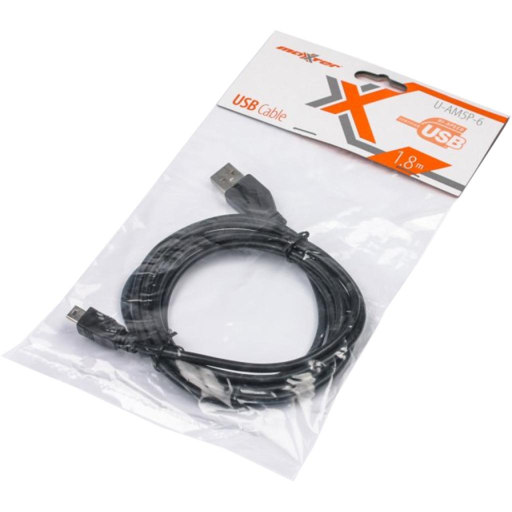 Дата кабель USB 2.0 AM to Mini 5P 1.8m Maxxter (U-AM5P-6) Diawest
