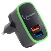 Зарядний пристрій Gembird 2 USB, 5V/2.1A (MP3A-UC-AC9) Diawest