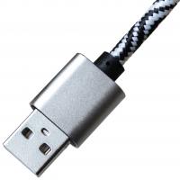 Дата кабель USB 2.0 AM to Micro 5P 1.0m Cu, 1.5A, White/Black Grand-X (FM05WB) Diawest