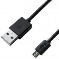 Кабель/перехідник Grand-X USB - micro USB, Cu, 2.1A, Black, 1.5m (PM015BS) Diawest