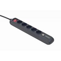Сетевой фильтр питания EnerGenie SPG5-U2-5 Power strip with USB charger, 5 sockets, (SPG5-U2-5) Diawest