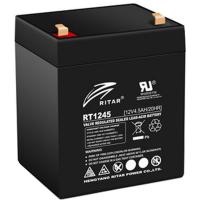 Батарея до ДБЖ Ritar AGM RT1245, 12V-4.5Ah, Black (RT1245B) Diawest