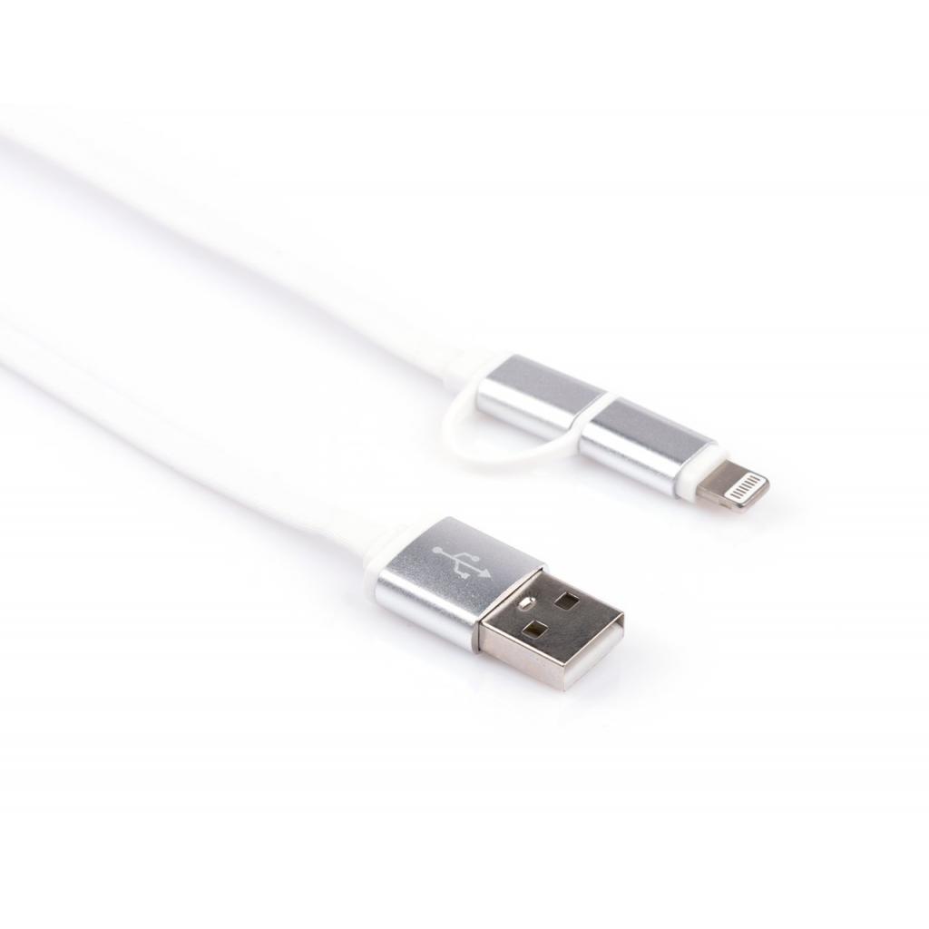 Дата кабель USB 2.0 AM to Micro 5P&Lightning 1.0m Vinga (USBAMMICRO&Lightning-1.0) Diawest