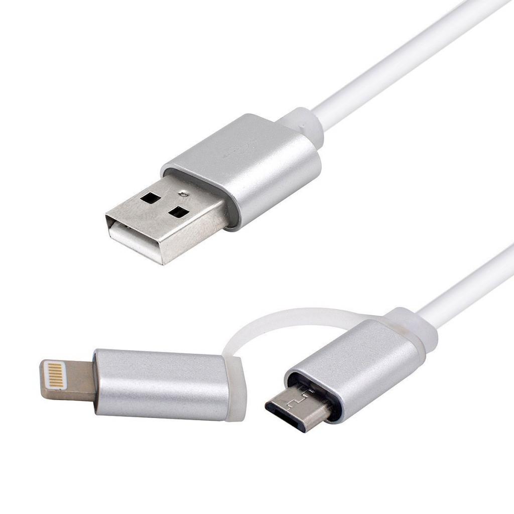 Дата кабель USB 2.0 AM to Micro 5P&Lightning 1.0m Vinga (USBAMMICRO&Lightning-1.0) Diawest