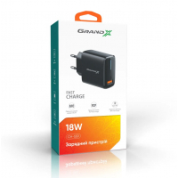 Зарядний пристрій Grand-X Quick Charge QС3.0 3.6V-6.5V 3A, 6.5V-9V 2A, 9V-12V 1.5A USB (CH-550B) Diawest