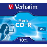 Диск CD Verbatim 700Mb 16x Jewel Case 10 Pack Music (43365) Diawest