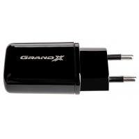 Зарядний пристрій Grand-X CH-15UMB (5V/2,1A + DC cable 2,4А USB -> Micro USB 1m) Black (CH-15UMB) Diawest