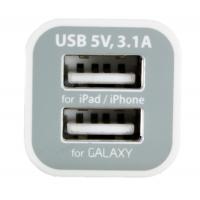 Зарядний пристрій PowerPlant 2*USB, 3.1A (DV00DV5036) Diawest