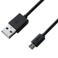 Кабель/перехідник Grand-X USB - Micro USB, Cu, 2.1A, Black, 1m (PM01B) Diawest