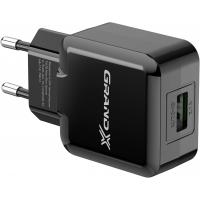 Зарядний пристрій Grand-X 1*USB, 2,1A, Black, + cable USB -> Lightning, Cu, 2.1А, 1m (CH03LTB) Diawest