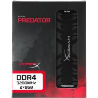 Модуль пам'яті Kingston DDR4 16GB (2x8GB) 3200 MHz Savage Black (HX432C16PB3K2/16) Diawest