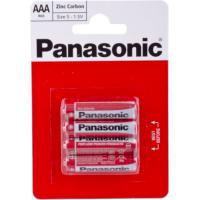 Батарейка PANASONIC AAA R03 RED ZINK * 4 (R03REL/4BP) Diawest