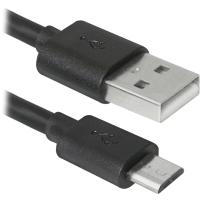 Дата кабель USB08-03BH USB - Micro USB, black, 1m Defender (87476) Diawest