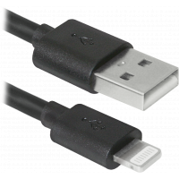 Кабель/перехідник Defender ACH01-10BH USB - Lightning, black, 3m (87467) Diawest
