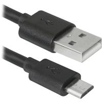 Дата кабель Defender USB08-10BH USB - Micro USB, black, 3m (87469) Diawest