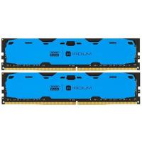 Модуль пам'яті GOODRAM DDR4 16GB (2x8GB) 2400 MHz Iridium Blue (IR-B2400D464L15S/16GDC) Diawest