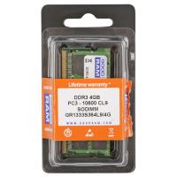 Модуль пам'яті для ноутбука SoDIMM DDR3 4GB 1333 MHz GOODRAM (GR1333S364L9/4G) Diawest