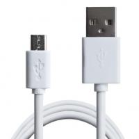 Кабель/переходник Grand-X USB - Micro USB, Cu, 2.1A, White, 1m (PM01W) Diawest