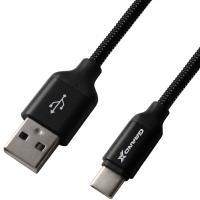 Дата кабель USB 2.0 AM to Micro 5P 1.0m Black/Black Grand-X (NM01BB) Diawest