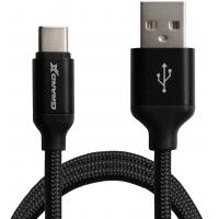 Дата кабель USB 2.0 AM to Micro 5P 1.0m Black/Black Grand-X (NM01BB) Diawest