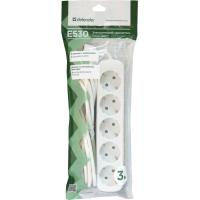 Мережевий подовжувач Defender E530 3.0 m 5 роз white (99230) Diawest