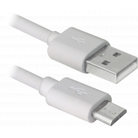 Кабель/переходник Defender USB08-03BH USB - Micro USB, white, 1m (87477) Diawest