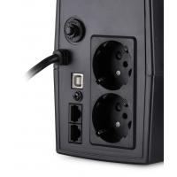 Джерело безперебійного живлення LED 800VA plastic case with USB+RJ45 (VPE-800PU) Diawest
