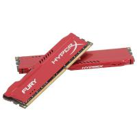 Модуль пам'яті для комп'ютера DDR3 8Gb (2x4GB) 1600 MHz HyperX Fury Red Kingston (HX316C10FRK2/8) Diawest