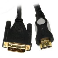 Кабель мультимедійний HDMI to DVI 24+1pin M, 1.8m Viewcon (VD 078-1,8м.) Diawest