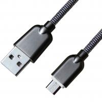 Дата кабель USB 2.0 AM to Micro 5P 1.0m 1.5A, Dark Silver Grand-X (MM02DS) Diawest