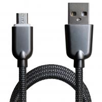 Дата кабель USB 2.0 AM to Micro 5P 1.0m 1.5A, Dark Silver Grand-X (MM02DS) Diawest