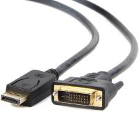 Кабель мультимедийный Display Port to DVI 24+1pin, 1.0m Cablexpert (CC-DPM-DVIM-1M) Diawest