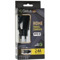 Зарядний пристрій Gelius Pro Edition Auto ID 2USB + Cable MicroUSB 2.4A Black (65141) Diawest