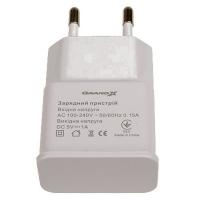 Зарядний пристрій Grand-X CH-765W (5V/1A) White (CH-765W) Diawest
