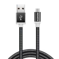 Дата кабель ADATA USB 2.0 - Micro USB 1.0m Black (AMUCAL-100CMK-CBK) Diawest