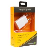Зарядний пристрій Grand-X 1*USB, 1A, White, + cable USB -> Lightning, Cu, 2.1А, 1m (CH765LTW) Diawest
