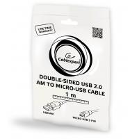Дата кабель USB 2.0 Micro 5P to AM 1.0m Cablexpert (CC-mUSB2D-1M) Diawest
