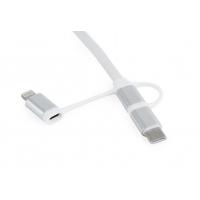 Дата кабель USB 2.0 AM to Lightning/Micro/Type-C 1.0m Cablexpert (CC-USB2-AMLM32-1M-W) Diawest
