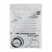 Дата кабель USB 2.0 AM to Lightning/Micro/Type-C 1.0m Cablexpert (CC-USB2-AMLM32-1M-W) Diawest