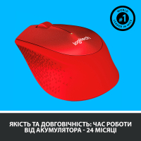 Мишка Logitech M330 Silent plus Red (910-004911) Diawest